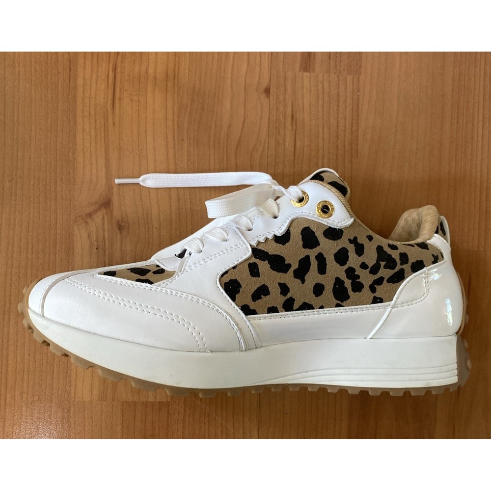 Duca Del Cosma Aviva Spikeless Waterproof Golf Shoes White Leopard Women's 6.5 - Picture 1 of 10